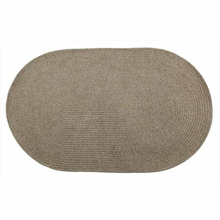 HOMESPICE DECOR Slate Ultra Durable Braided Rugs - Oval 300560